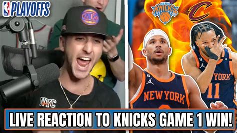 My Live Reaction To The Knicks Game Win In The Nba Playoffs Vs