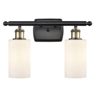 Ballston Clymer Light Bathroom Vanity Light Black Antique Brass