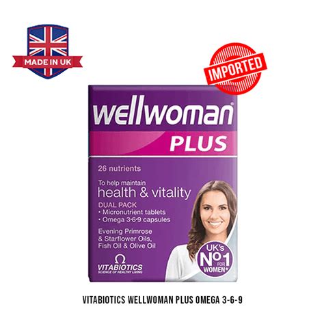 Vitabiotics Wellwoman Plus Omega 3 6 9 Vitamins House