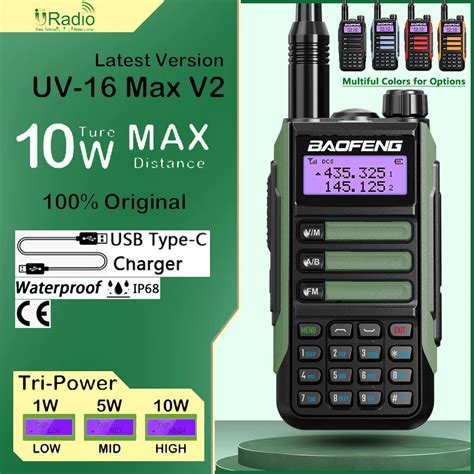 Baofeng Uv Plus V Walkie Talkie W Uv Max Mate Carregamento