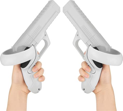 Esimen Pistol Grips Compatible For Oculus Quest 2 Game Gun Set Accessories For Pistol Whip Vr