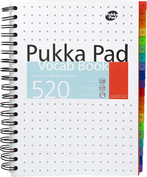 Pukka Pad B Vocabulary Book With Word Capacity Includes