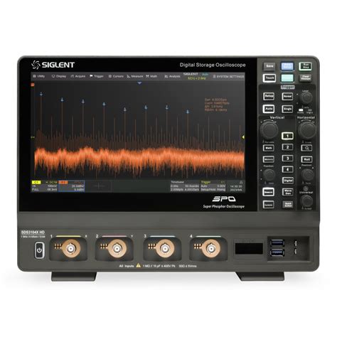 Siglent Sds X Hd Oscilloscope Mhz Channels Bit Batter Fly