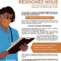 Tract Urgence vitale Défendons notre hôpital et notre maternité