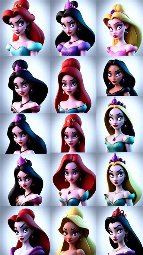 3D Disney Princesses Transform into Captivating Villains | MUSE AI