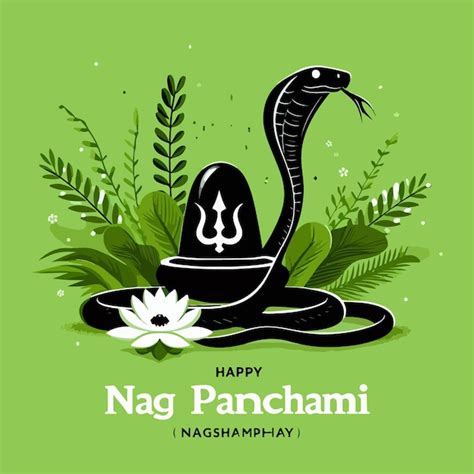 Happy Nag Panchami Illustration Of Indian Hindu Religious Festival With