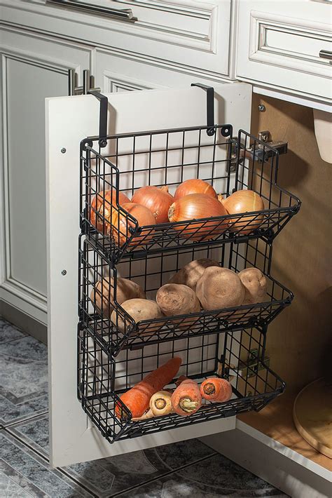 Buy Under Sink Organizers And Storage Hanging Fruit Basket Inside