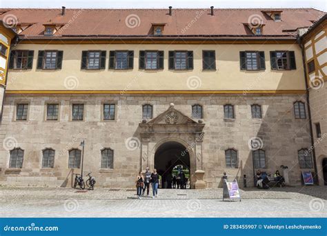 Inner Courtyard of Hohentuebingen Castle in Tuebingen Editorial ...