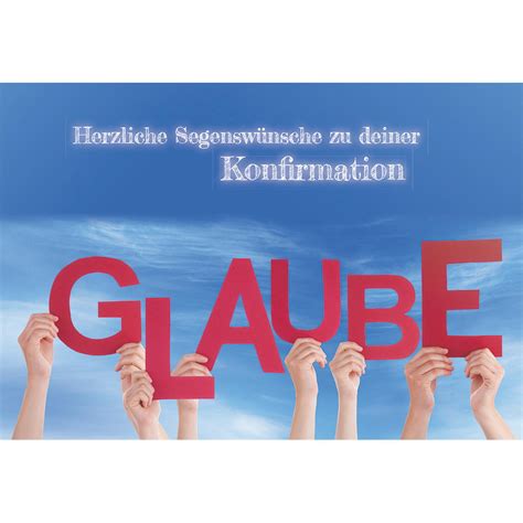 Gl Ckwunschkarte Herzliche Segensw Nsche Zu Deiner Konfirmation