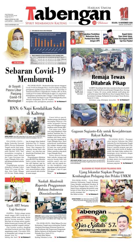 Koran Harian Umum Tabengan Edisi November