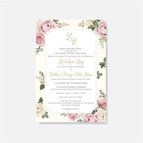 Botanical & Floral Wedding Invitations - Paperose Wedding