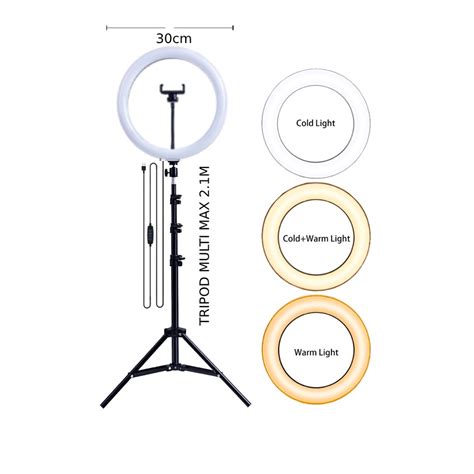 Jual Paket Ringlight Cm Tripod Multi M Ringlight Led Lampu Make