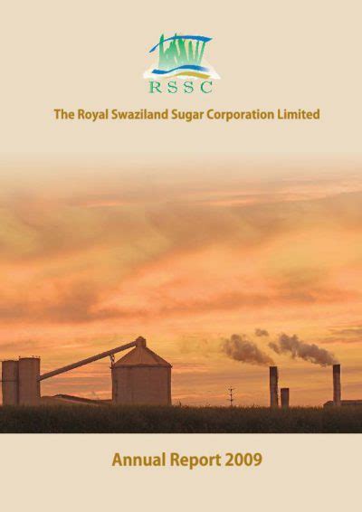 Royal Swaziland Sugar Corporation Rsscsz 2009 Annual Report