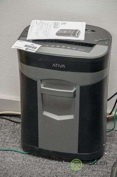 Ativa 10mc02 10 Sheet Micro Cut Shredder Roller Auctions