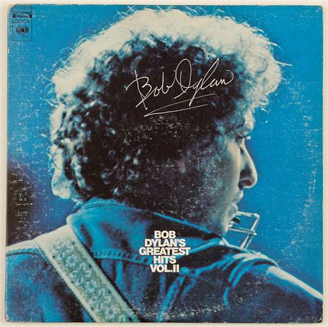 Lot Detail Bob Dylan Signed Greatest Hits Vol II