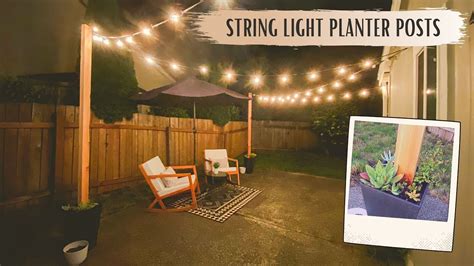 Diy Posts For Outdoor String Lights Outdoor Lighting Ideas