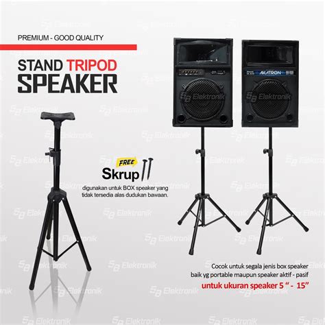 Jual Stand Speaker Tripod Spiker Aktif Pasif Portable Universal