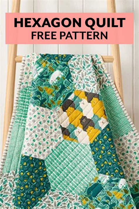 Large Hexagon Quilt Tutorial And Free Pattern From Gathered J Conlon