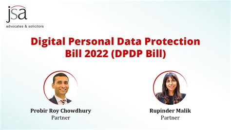 Digital Personal Data Protection Bill 2022 Dpdp Bill Jsa