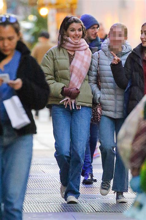 Suri Cruise 16 Looks Stylish In A Puffer Jacket And Jeans As She