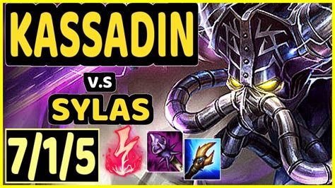 PEKIN WOOF KASSADIN Vs SYLAS 7 1 5 KDA MID CHALLENGER GAMEPLAY NA