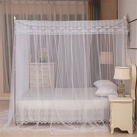 Sunisery Mosquito Net Tent For Bed Three Side Opening Canopy Netting For Bedroom Without