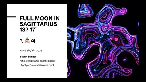 Sagittarius Full Moon June 3rd 4th 2023 YouTube