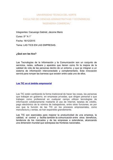 Informe De Tics Pdf