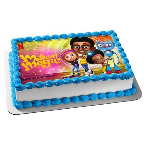 Motown Magic Ben Ella Angie Dancing Machine Edible Cake Topper Image