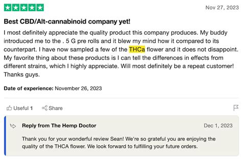 The Hemp Doctor New Sour Diesel Sativa Thca Sugar Diamond Inf