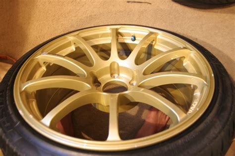 FS Advan RS 18x9 29 Offset Gold Wheels Acura RSX ILX And