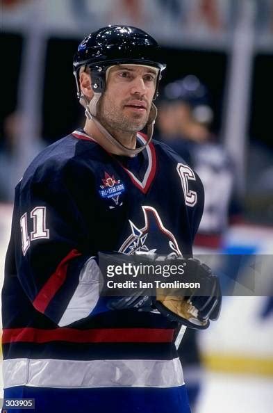 Center Mark Messier Of The Vancouver Canucks In Action During A Game