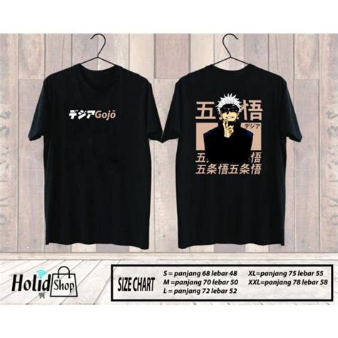 Jual Kaos Anime Distro Jepang Gojou Satoru Jujutsu Kaisen Itadori Anak