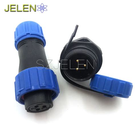 Sp13 3 Pin Waterproof Connector Plug Socketip68 3 Pin Wire Connector