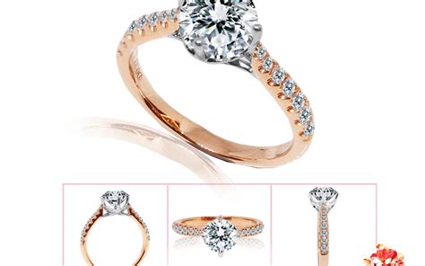 Classic Rose Gold Diamond Ring Setting - eClarity | Diamonds and ...