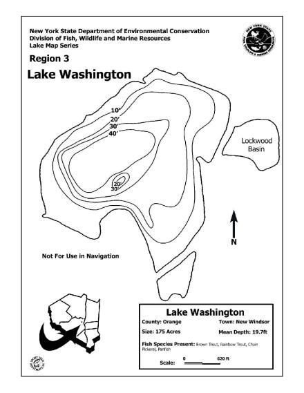 Lake Washington Contour Map Region 3 Nysdec
