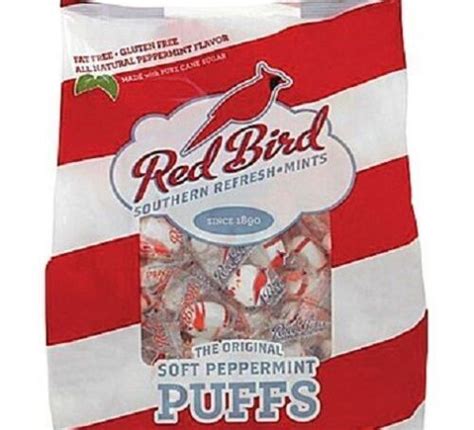 Red Bird Brand Soft Peppermint Puffs Southern Candy Fat Free Gluten