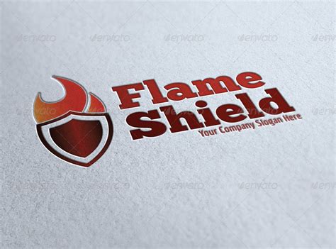 Flame Shield Logo, Logo Templates | GraphicRiver