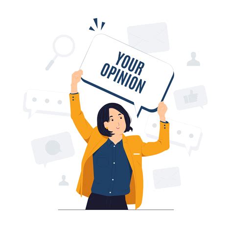 Your Opinion Matters Symbol Survey Or Feedback Sign Concept