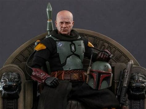 Hot Toys Star Wars The Mandalorian Boba Fett Repaint Armor And Throne 1 6 Figure Set TMS056