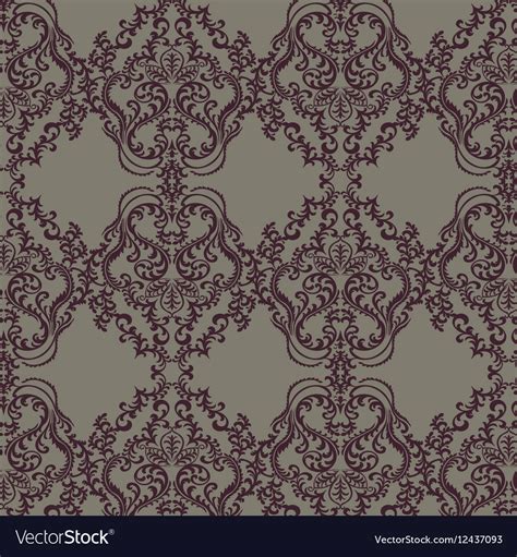 Floral Damask Baroque Ornament Pattern Royalty Free Vector