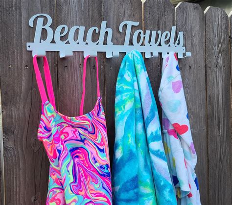 Beach Towels Hooks/metal Towel Hanger - Etsy