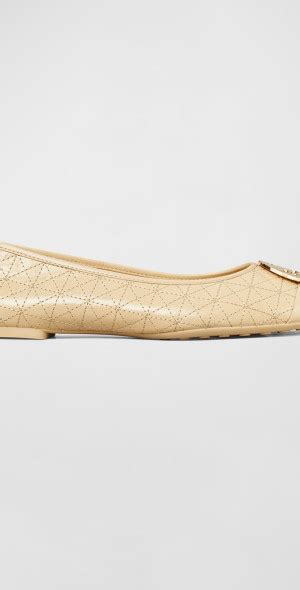 Tory Burch Claire Quilted Medallion Ballerina Flats