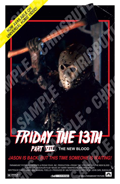 Friday the 13th Part VII: the New Blood 11x17 Movie Poster - Etsy