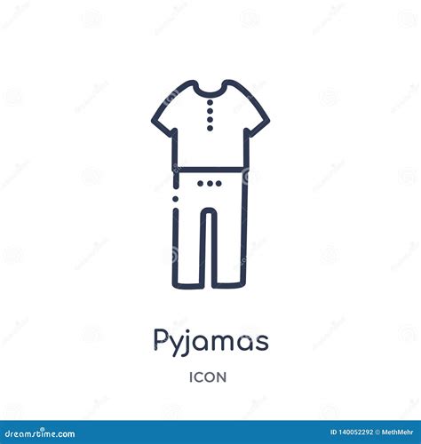 Linear Pyjamas Icon From Clothes Outline Collection Thin Line Pyjamas