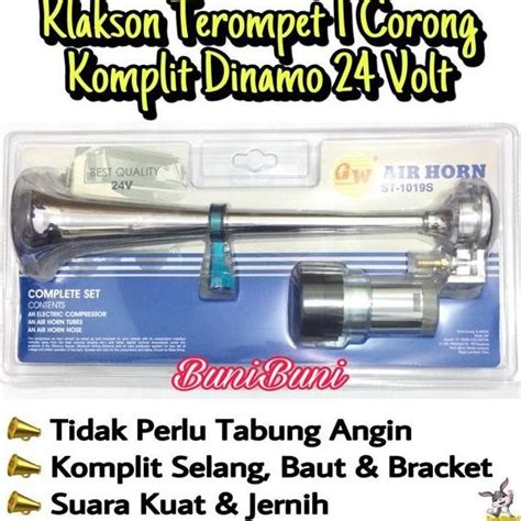 Jual Klakson Terompet Corong Komplit Dinamo Elektrik Mobil Volt