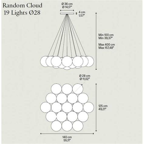 Random Cloud Lights Lodes Chandelier Insmat