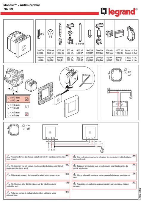 Legrand Mosaic Antimicrobial Installationsanleitung Pdf