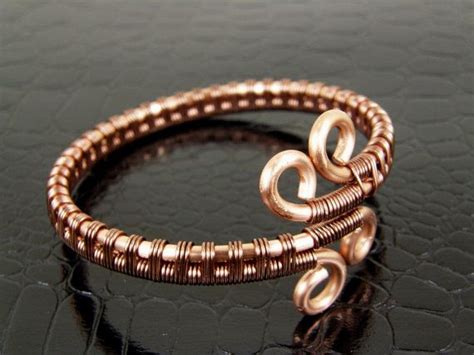 Copper Wire Bracelet Handmade Bracelet Copper By Bonzerbeads 24 00