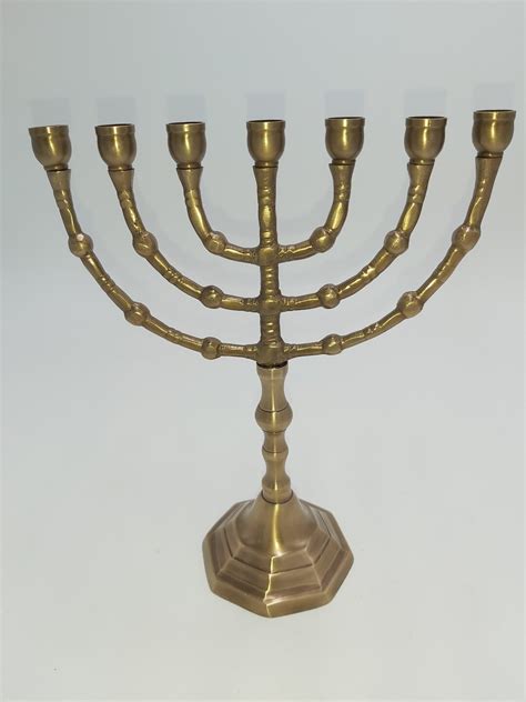 Menorah Menora Cm Original Brass Cooper Vintage Unique Design